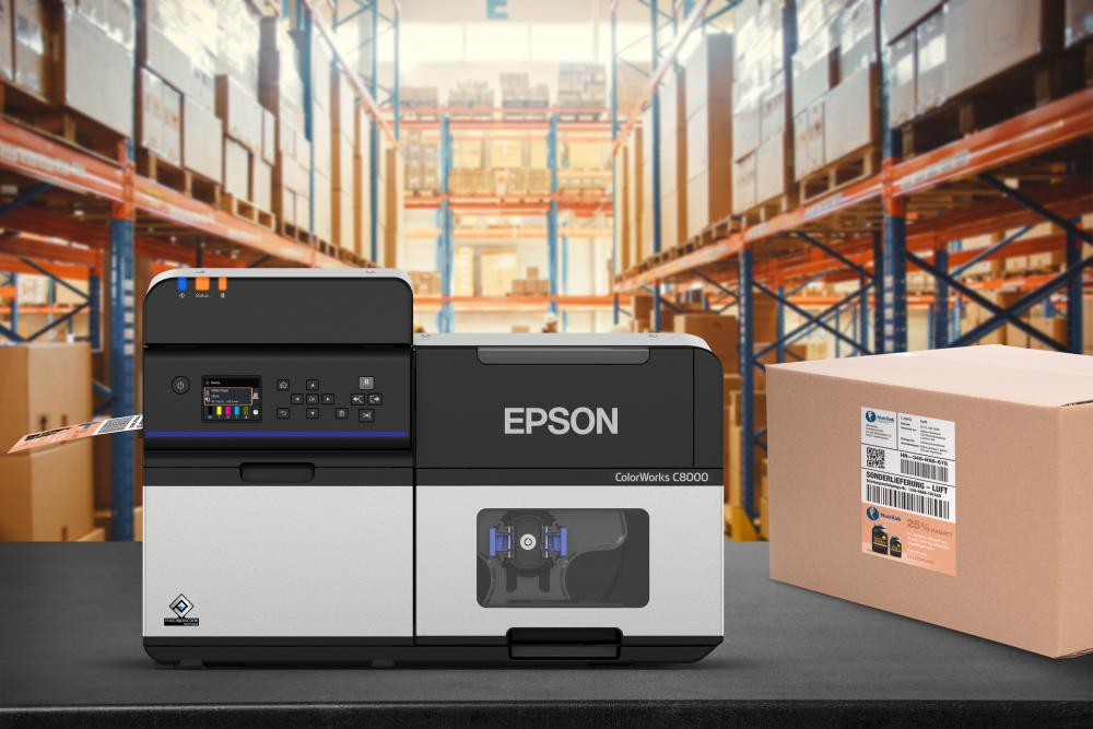Industrie-Farbetikettendrucker von Epson im Lager