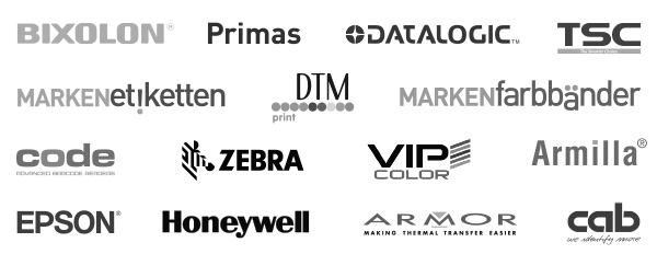 Kollagenbild, das die Logos der Hersteller zeigt, welche im Mediaform Shop vertreten sind.