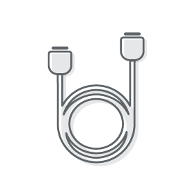 Barcodescanner-Kabel als skizziertes Symbol für die Kategorie Barcodescanner-Zubehör