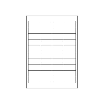 MARKENetiketten DIN A4 Blattetiketten aus Papier, 48,5 x 25,4 mm