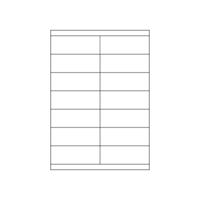 MARKENetiketten DIN A4 Blattetiketten aus Papier, 105 x 39 mm