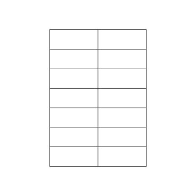 MARKENetiketten DIN A4 Blattetiketten aus Papier, 105 x 42,4 mm