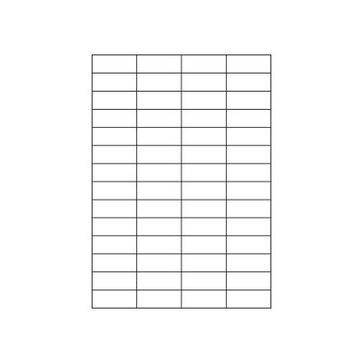 MARKENetiketten DIN A4 Blattetiketten aus Papier, 52,5 x 21,2 mm