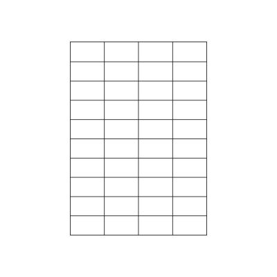 MARKENetiketten DIN A4 Blattetiketten aus Papier, 52,5 x 29,7 mm