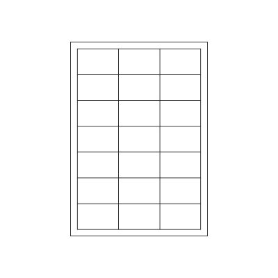 MARKENetiketten DIN A4 Blattetiketten aus Papier, 63 x 39,5 mm