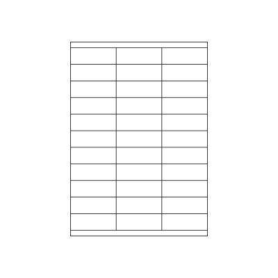 MARKENetiketten DIN A4 Blattetiketten aus Papier, 70 x 25,4 mm