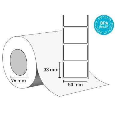 Etiketten auf Rolle 50x33/76