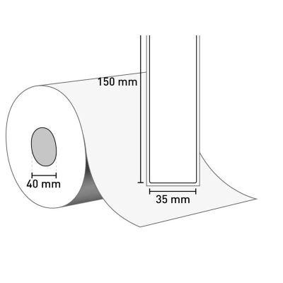 Etiketten auf Rolle 35x150/40