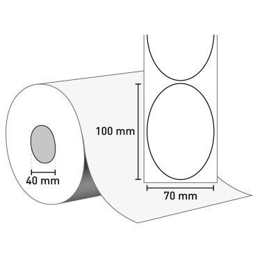 Etiketten auf Rolle 70x100/40