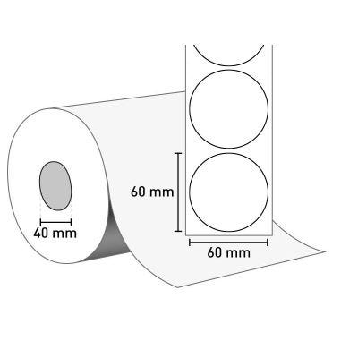 High Gloss Structure Label 60x60/40 (50mm rund)