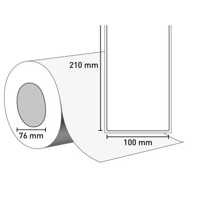 Bild Papieretiketten Z-Perform 1000D 100x210mm, 76er Kern