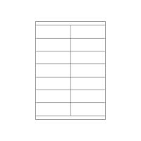 MARKENetiketten DIN A4 Blattetiketten aus Papier, 105 x 39 mm