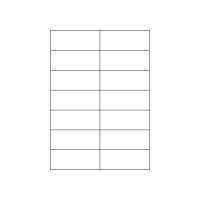 MARKENetiketten DIN A4 Blattetiketten aus Papier, 105 x 42,4 mm