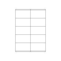 MARKENetiketten DIN A4 Blattetiketten aus Papier, 105 x 57 mm