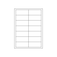 MARKENetiketten DIN A4 Blattetiketten aus Papier, 95 x 40 mm