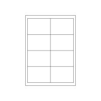 MARKENetiketten DIN A4 Blattetiketten aus Papier, 97 x 67,7 mm