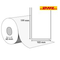 Etiketten auf Rolle 103x199/40