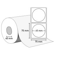 Markenetiketten, rund 65 mm