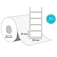 Etiketten auf Rolle 50x25/40