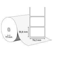 Etiketten auf Rolle 76,2x50,8/19
