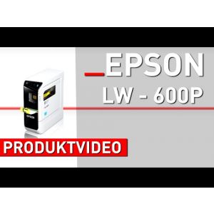 Schriftbandkassette 24mm weiss-BLAU für EPSON LabelWorks LW-600P 
