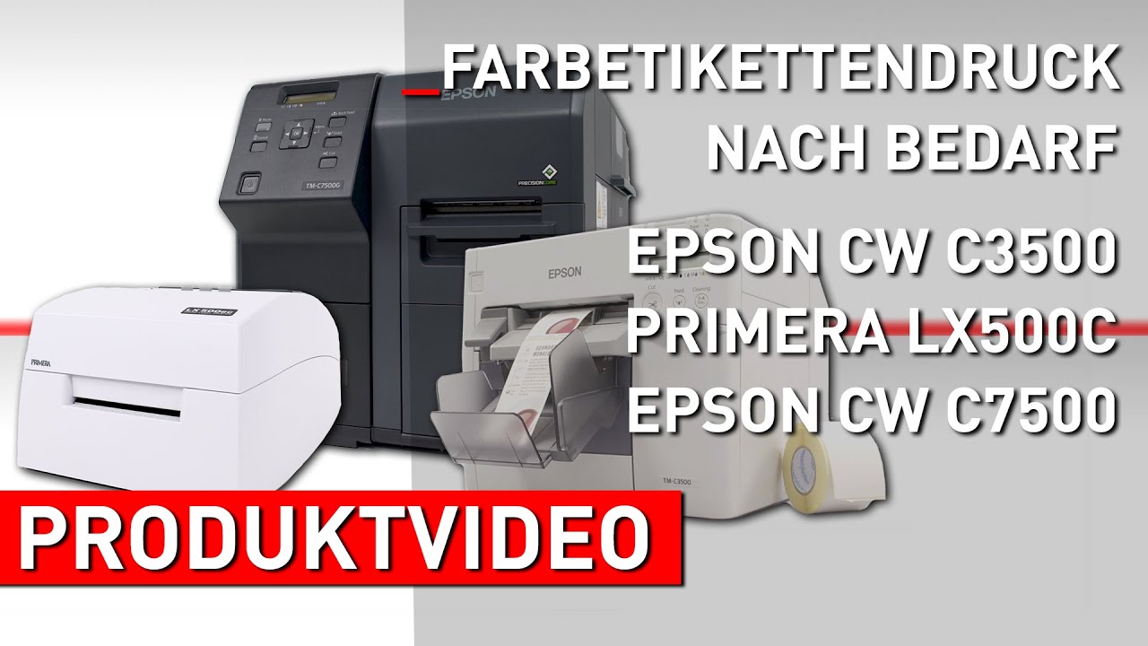 Farbdruck Etikettendrucker Produktvideo